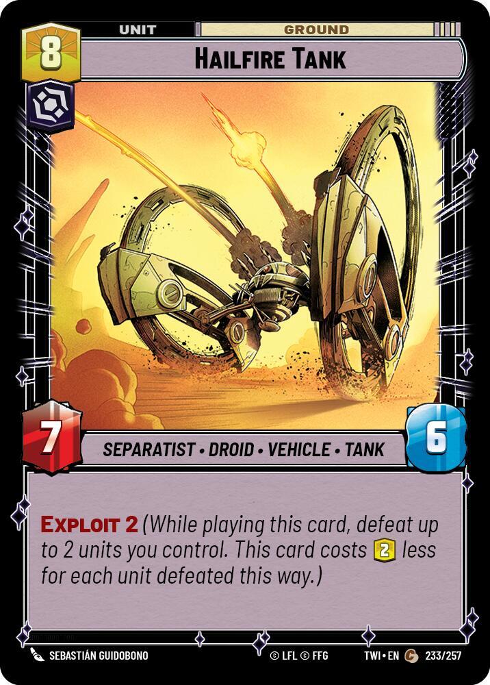 Hailfire Tank [Twilight of the Republic] 233/257