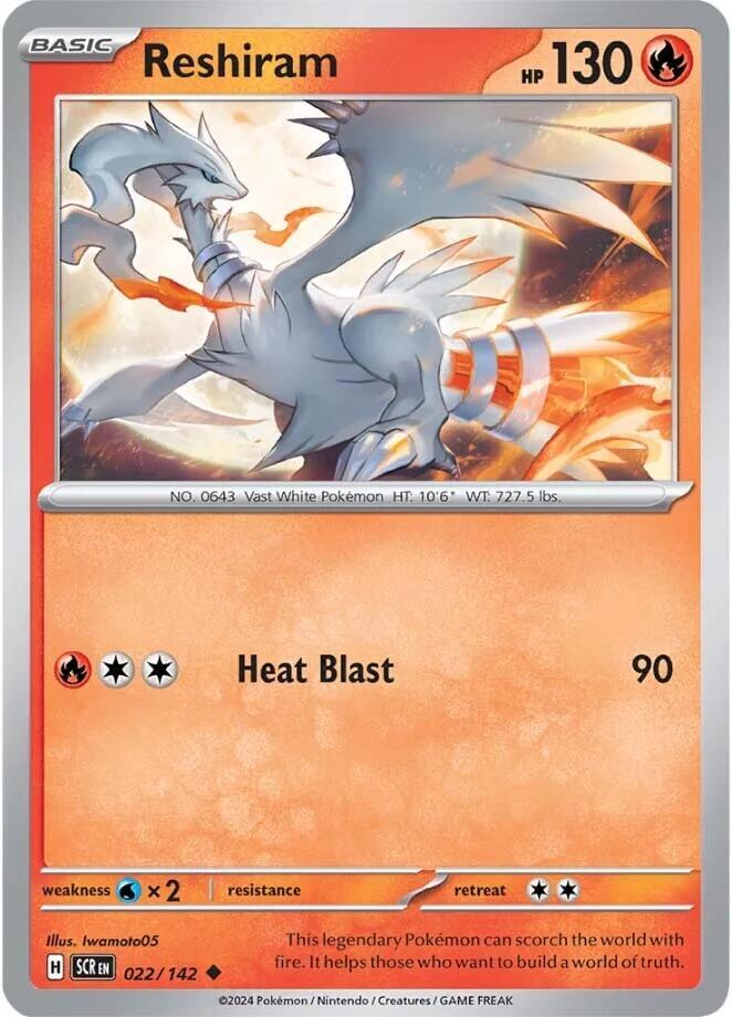 Reshiram [SV07: Stellar Crown] 022/142