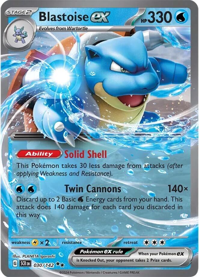 Blastoise ex [SV07: Stellar Crown] 030/142