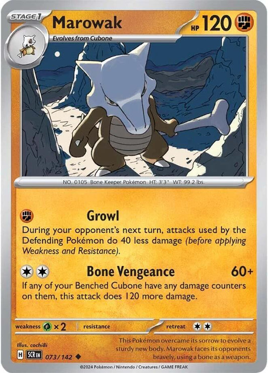 Marowak [SV07: Stellar Crown] 073/142