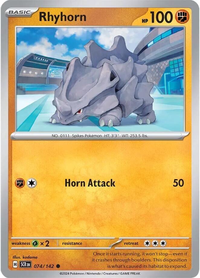Rhyhorn [SV07: Stellar Crown] 074/142