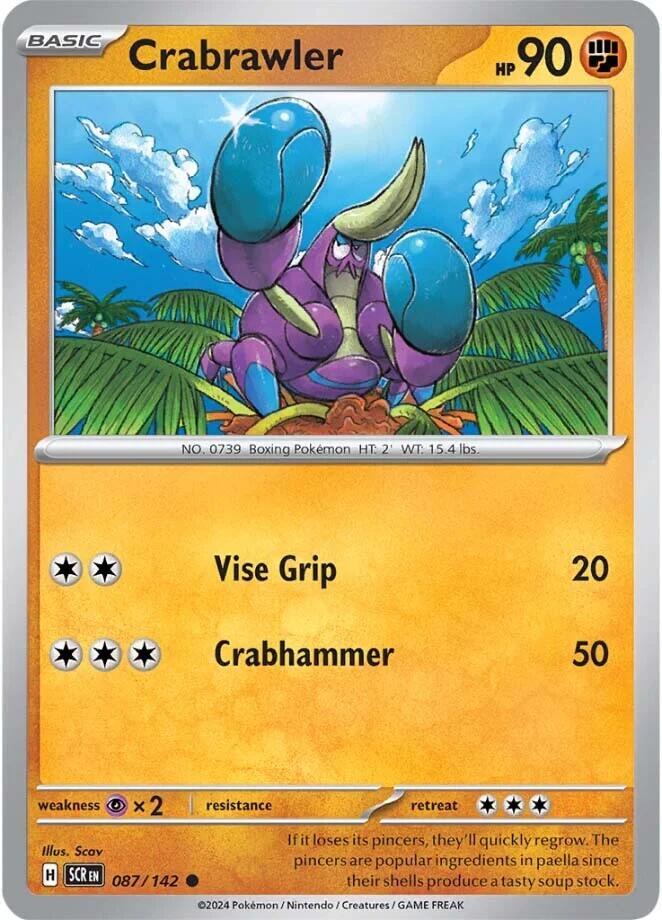 Crabrawler [SV07: Stellar Crown] 087/142