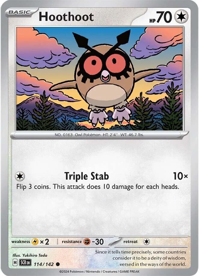 Hoothoot [SV07: Stellar Crown] 114/142