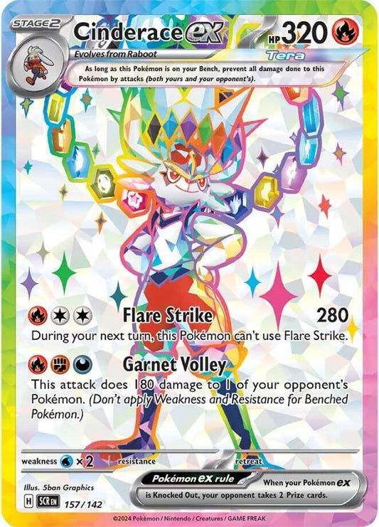 Cinderace ex - 157/142 [SV07: Stellar Crown] 157/142