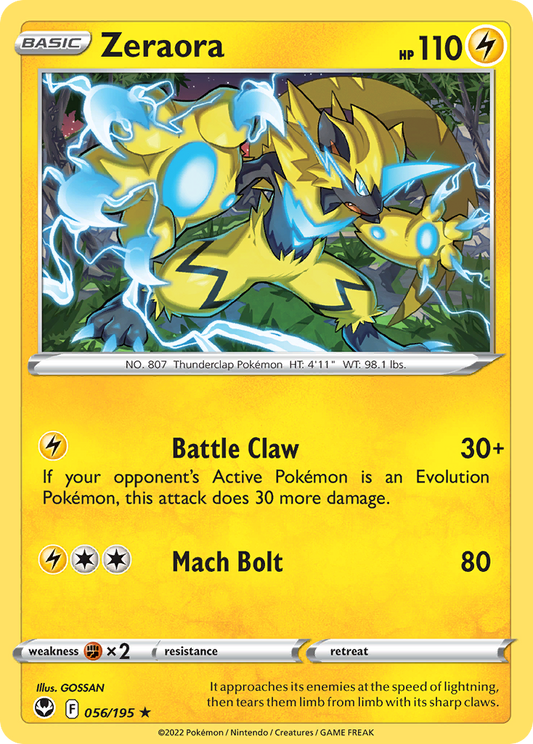 Zeraora - 56/195 Silver Tempest