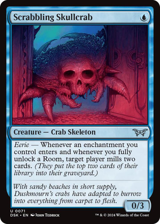 Scrabbling Skullcrab [Duskmourn: House of Horror] 71