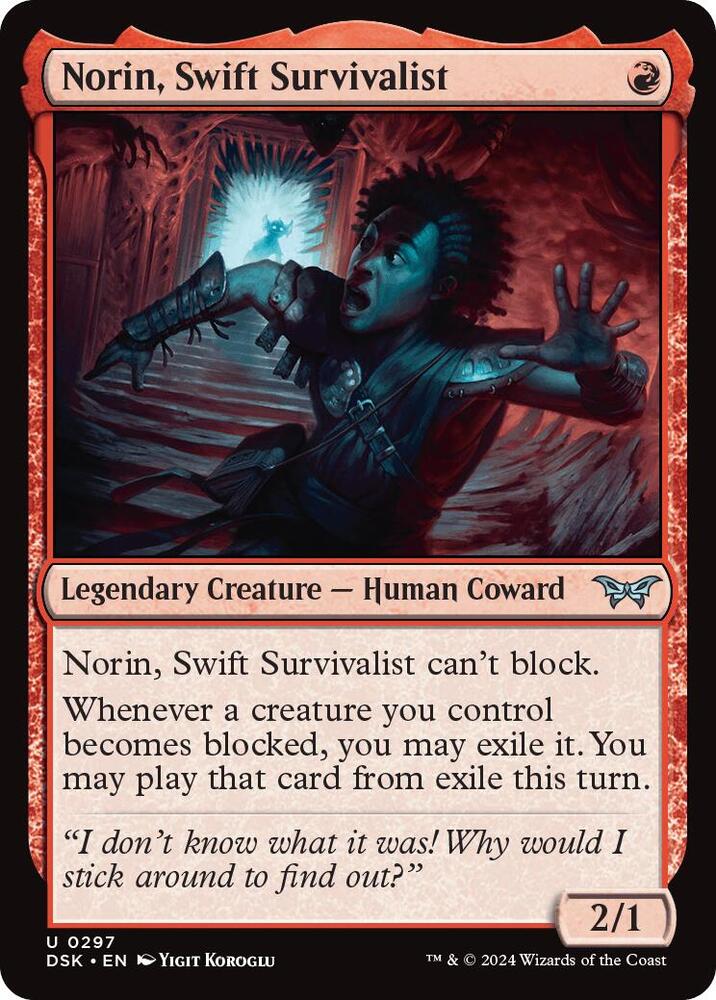 Norin, Swift Survivalist (0297) [Duskmourn: House of Horror] 297