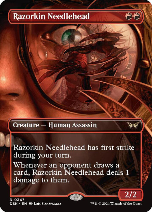 Razorkin Needlehead (Borderless) [Duskmourn: House of Horror] 347