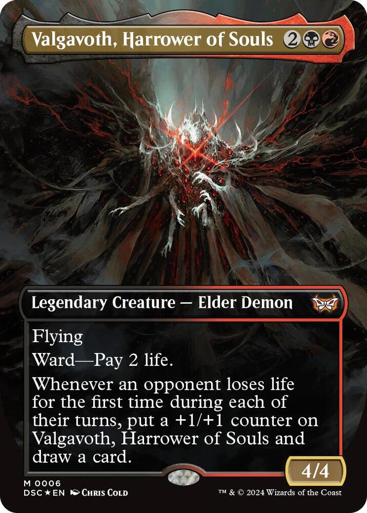 Valgavoth, Harrower of Souls (Borderless) [Commander: Duskmourn: House of Horror] 6