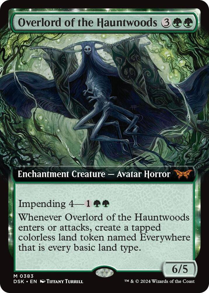 Overlord of the Hauntwoods (Extended Art) [Duskmourn: House of Horror] 383