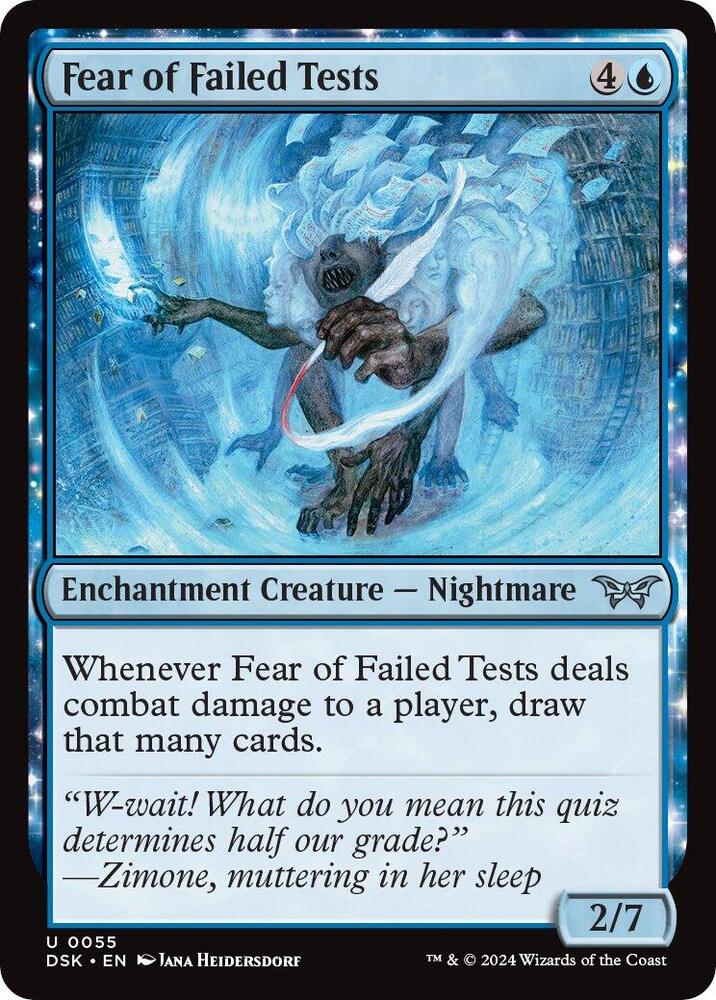 Fear of Failed Tests [Duskmourn: House of Horror] 55