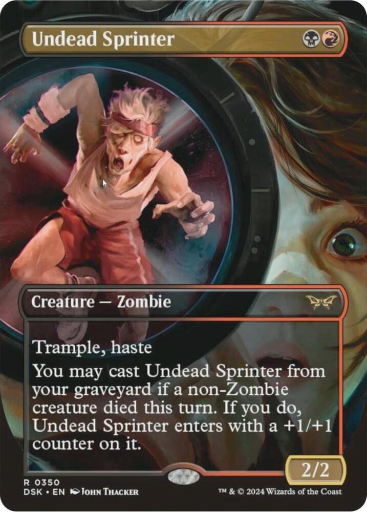 Undead Sprinter (Borderless) [Duskmourn: House of Horror] 350