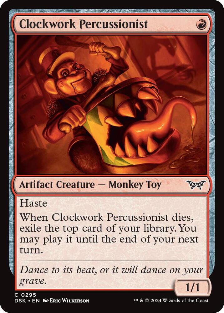 Clockwork Percussionist (0295) [Duskmourn: House of Horror] 295