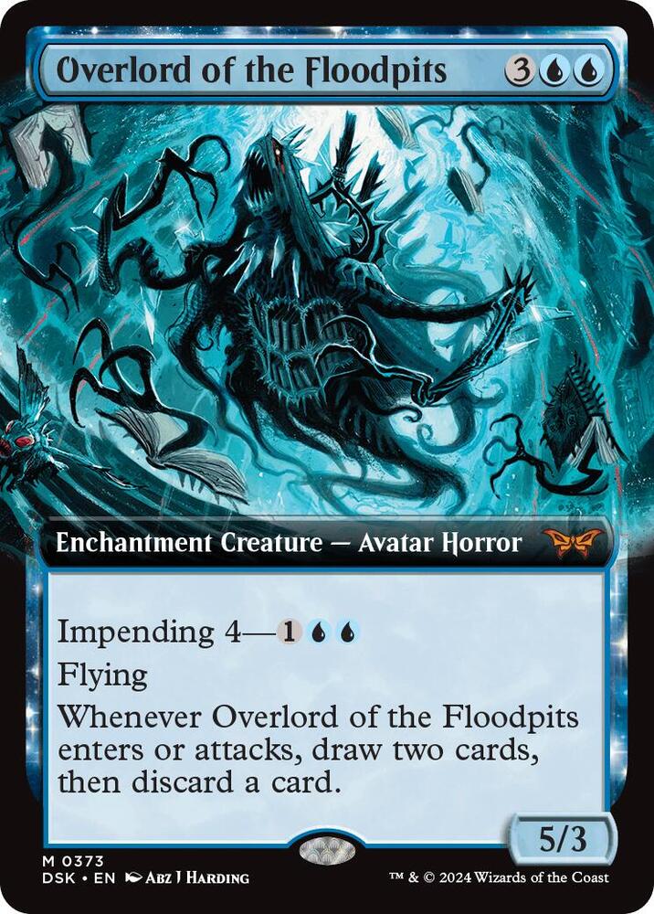 Overlord of the Floodpits (Extended Art) [Duskmourn: House of Horror] 373