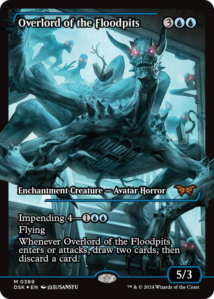 Overlord of the Floodpits (Showcase) [Duskmourn: House of Horror] 389
