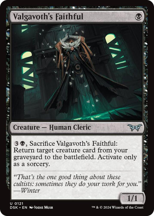 Valgavoth's Faithful [Duskmourn: House of Horror] 121