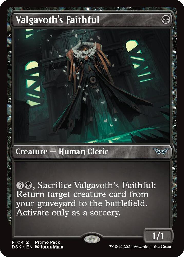 Valgavoth's Faithful [Promo Pack: Duskmourn: House of Horror] 412