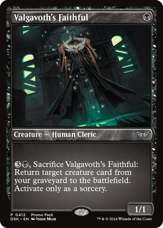 Valgavoth's Faithful [Promo Pack: Duskmourn: House of Horror] 412