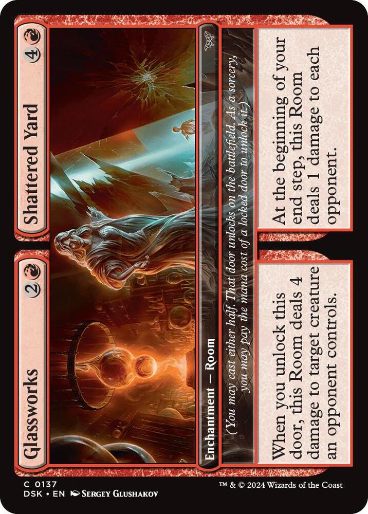 Glassworks // Shattered Yard [Duskmourn: House of Horror] 137