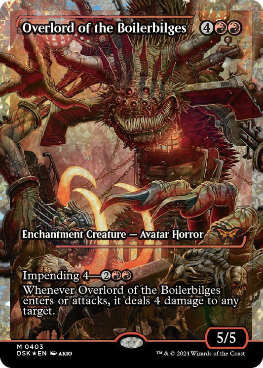 Overlord of the Boilerbilges (Showcase) (Fracture Foil) [Duskmourn: House of Horror] 403
