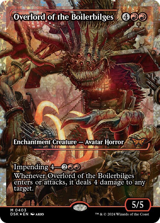 Overlord of the Boilerbilges (Showcase) (Fracture Foil) [Duskmourn: House of Horror] 403