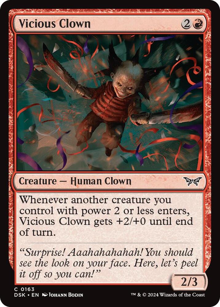 Vicious Clown [Duskmourn: House of Horror] 163