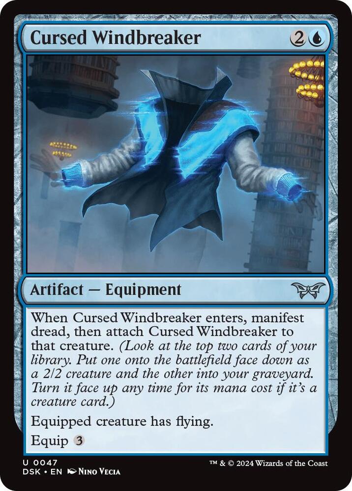 Cursed Windbreaker [Duskmourn: House of Horror] 47