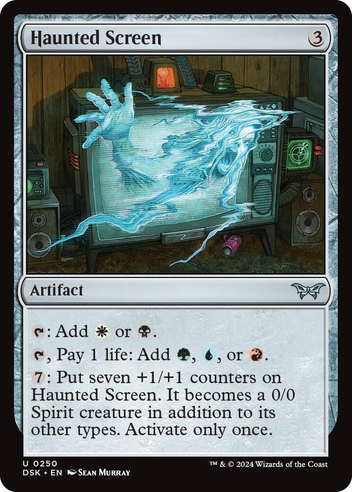 Haunted Screen [Duskmourn: House of Horror] 250