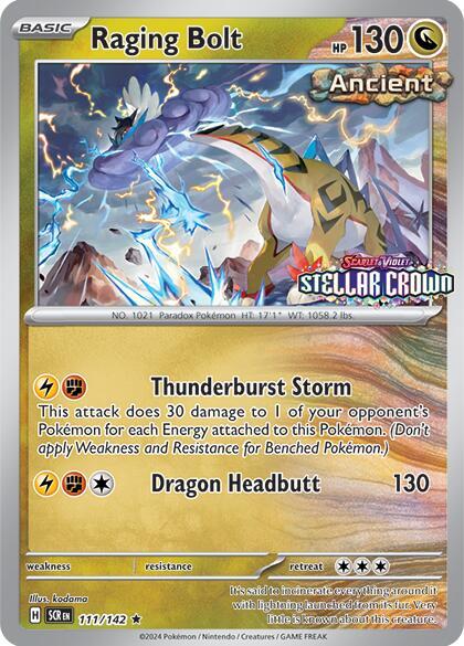 Raging Bolt - 111/142 (Cosmo Holo) (Best Buy) [Miscellaneous Cards & Products] 111/142