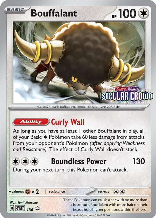 Bouffalant - 136 [SV: Scarlet & Violet Promo Cards] 136