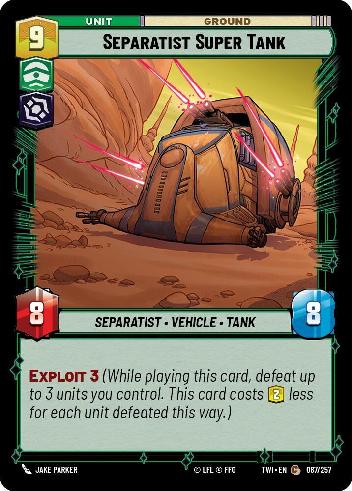 Separatist Super Tank [Twilight of the Republic] 087/257