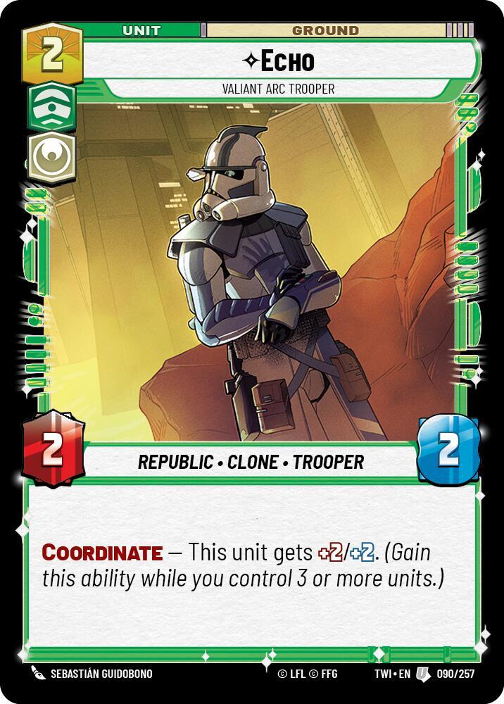 Echo - Valiant Arc Trooper [Twilight of the Republic] 090/257