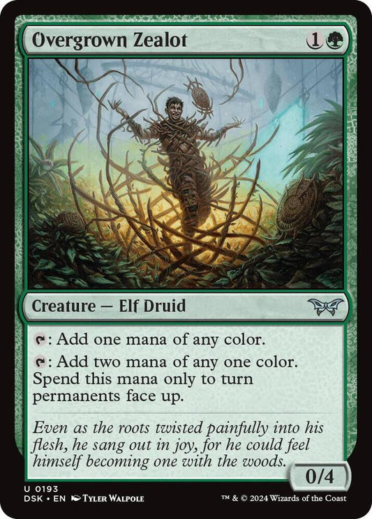 Overgrown Zealot [Duskmourn: House of Horror] 193