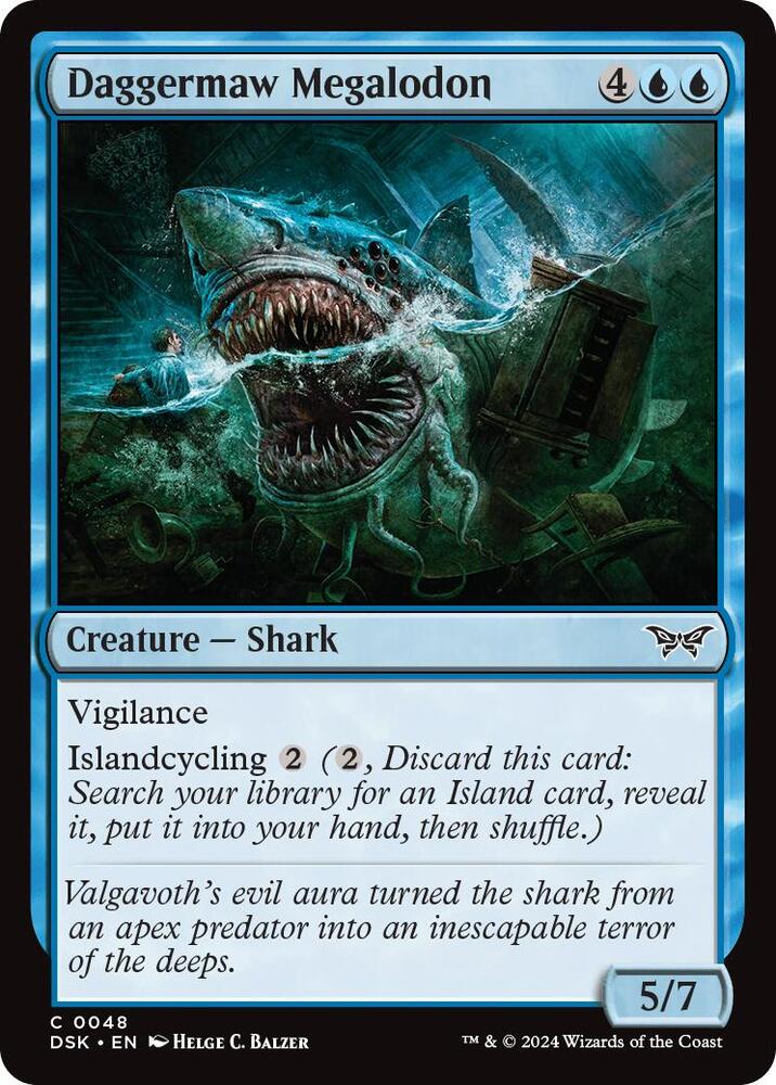 Daggermaw Megalodon [Duskmourn: House of Horror] 48