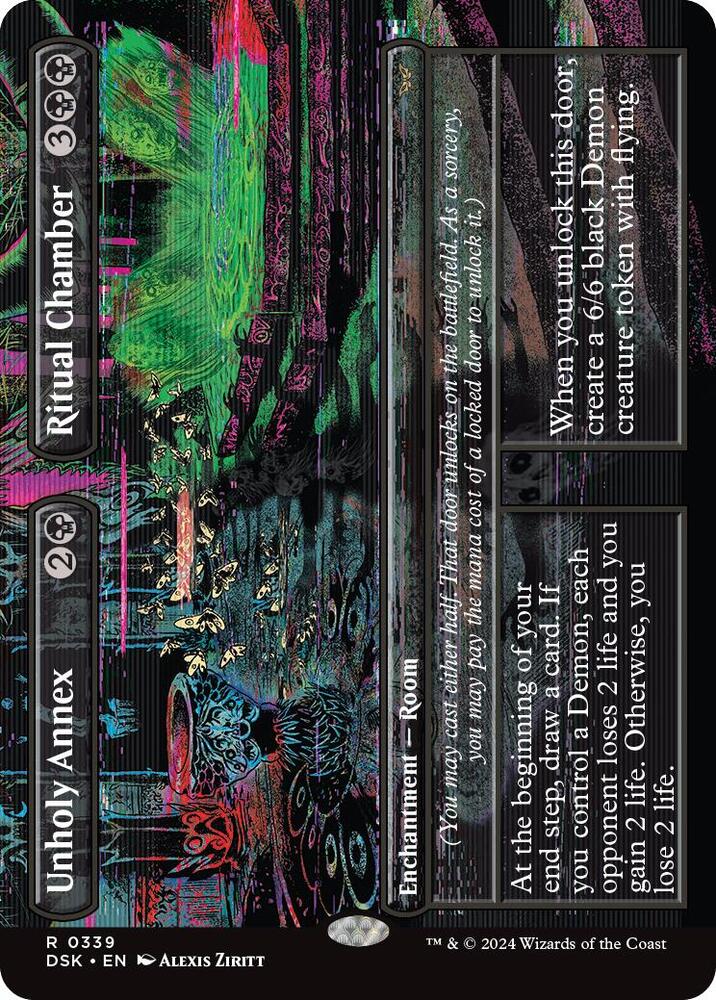 Unholy Annex // Ritual Chamber (Borderless) [Duskmourn: House of Horror] 339