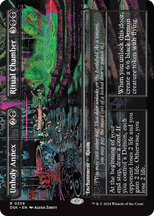 Unholy Annex // Ritual Chamber (Borderless) [Duskmourn: House of Horror] 339