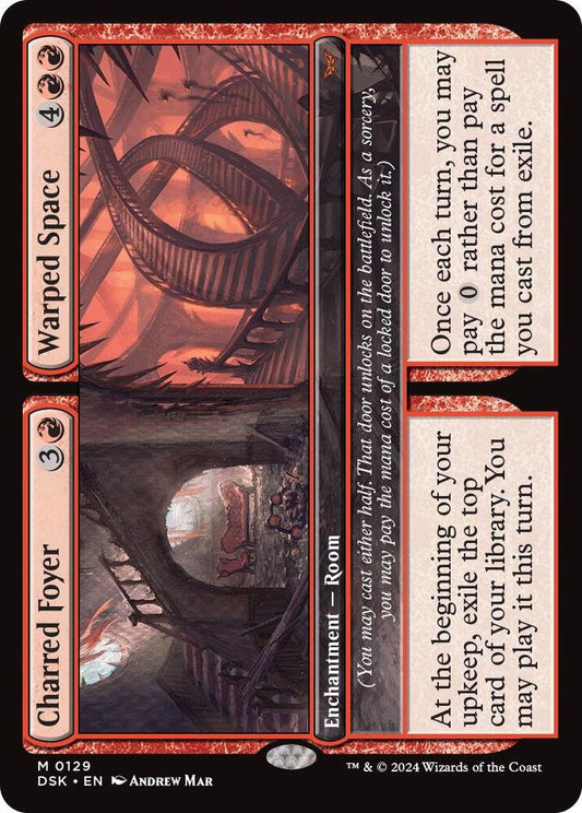 Charred Foyer // Warped Space [Duskmourn: House of Horror] 129