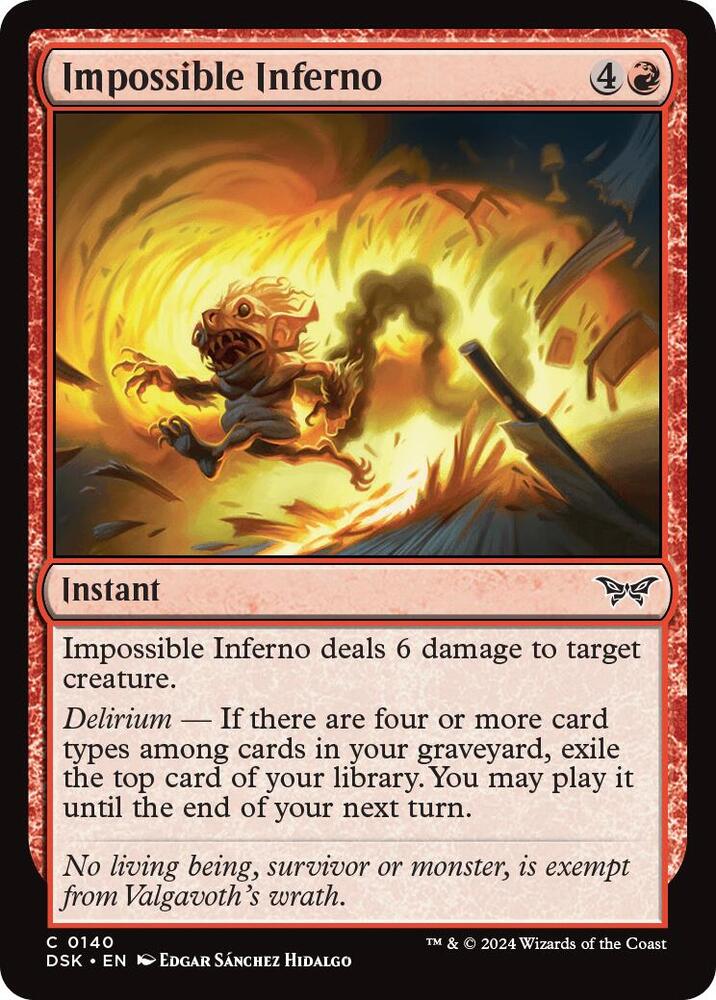Impossible Inferno [Duskmourn: House of Horror] 140