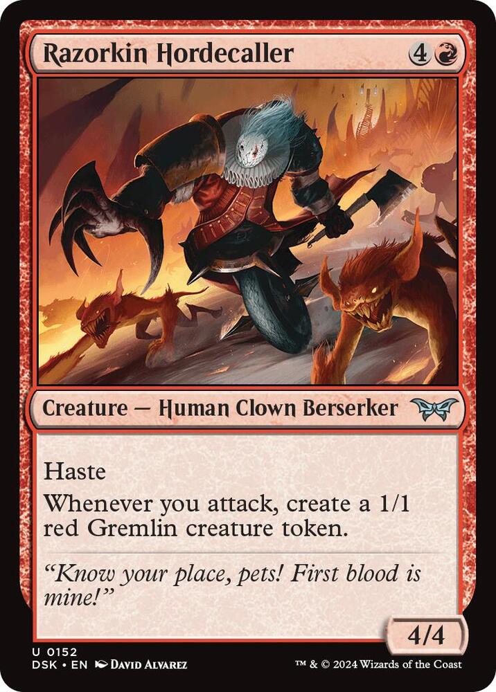 Razorkin Hordecaller [Duskmourn: House of Horror] 152