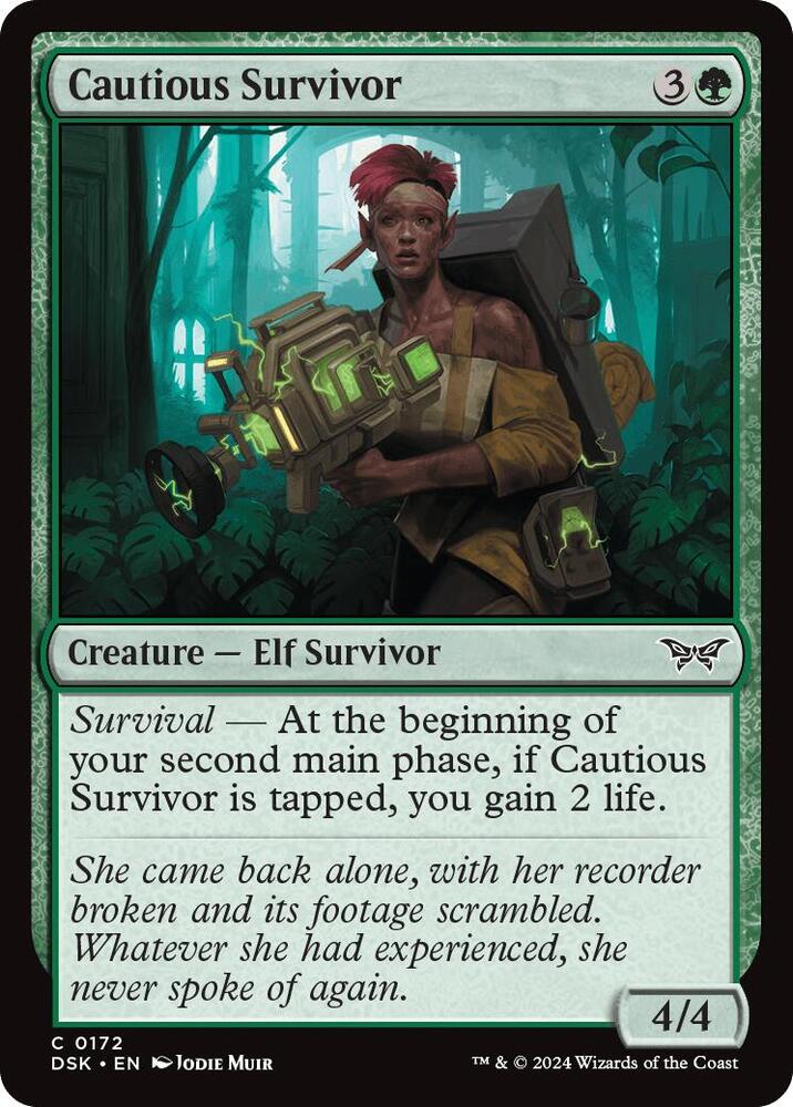 Cautious Survivor [Duskmourn: House of Horror] 172