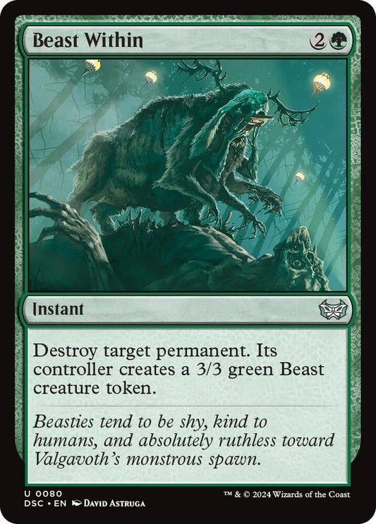 Beast Within [Commander: Duskmourn: House of Horror] 80