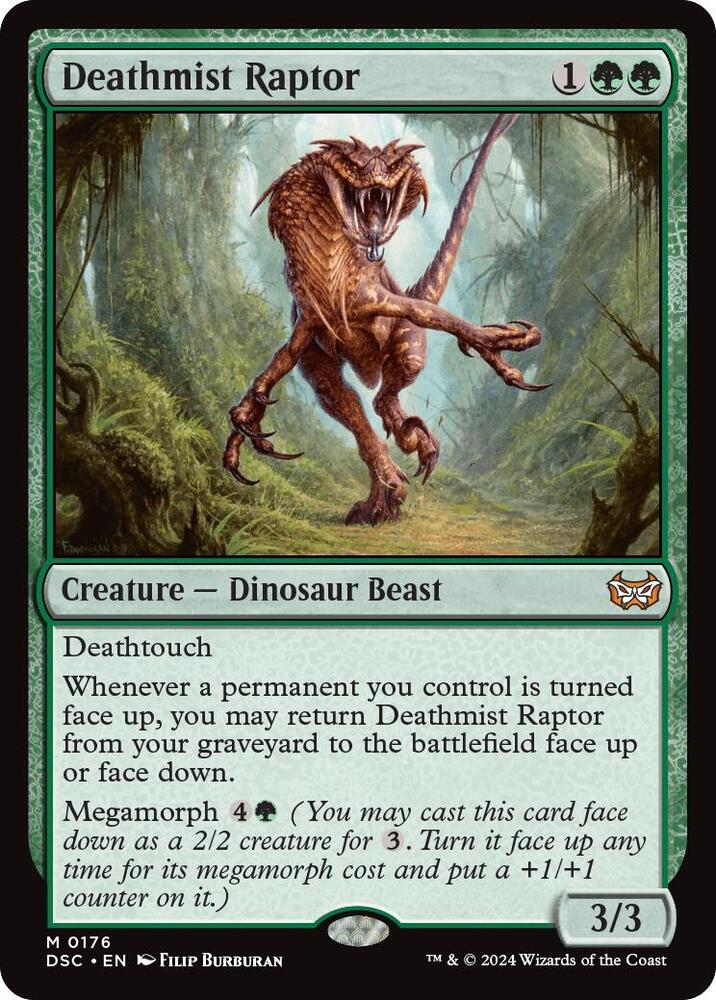 Deathmist Raptor [Commander: Duskmourn: House of Horror] 176