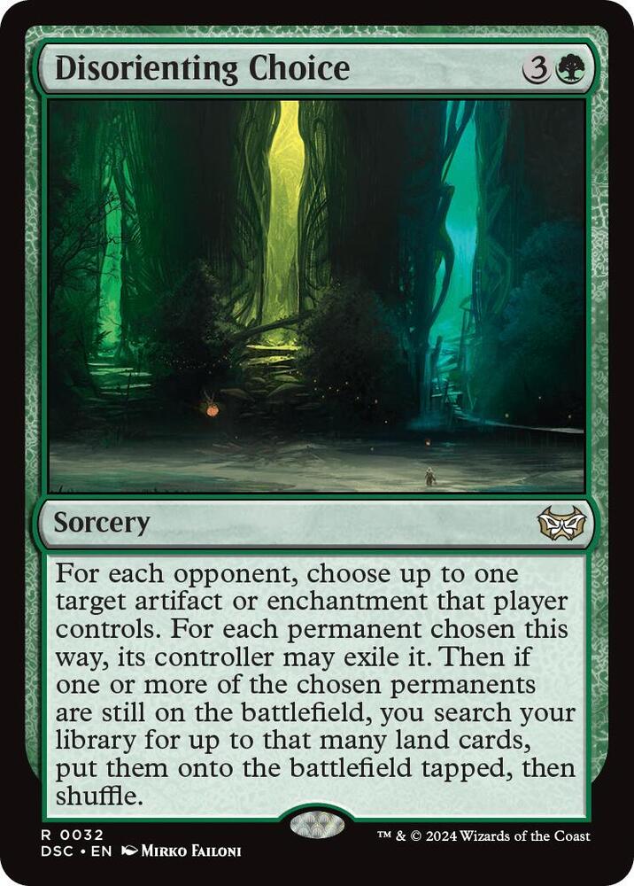 Disorienting Choice [Commander: Duskmourn: House of Horror] 32