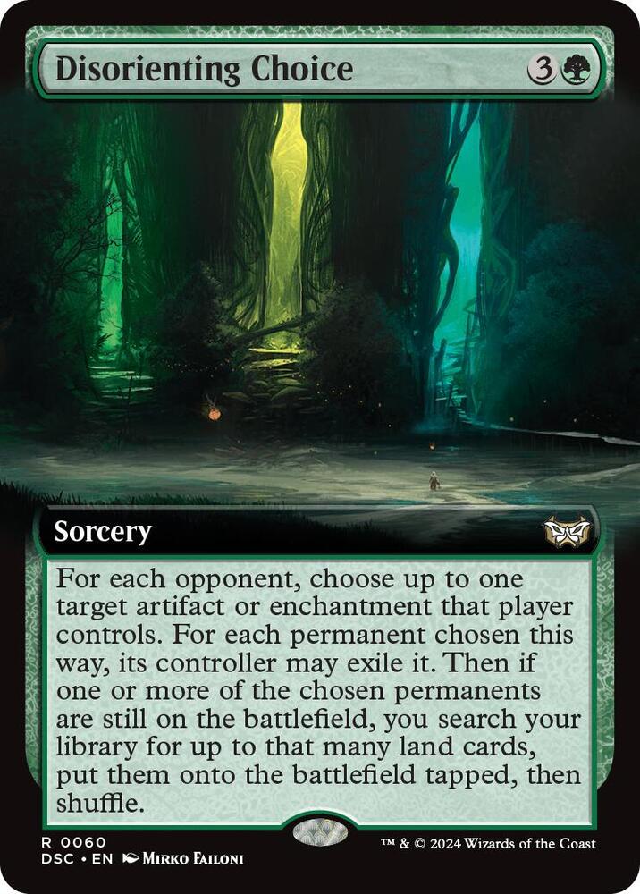 Disorienting Choice (Extended Art) [Commander: Duskmourn: House of Horror] 60