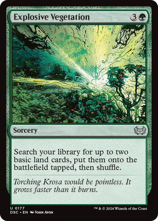 Explosive Vegetation [Commander: Duskmourn: House of Horror] 177