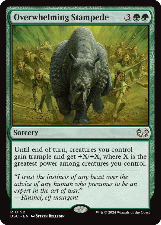 Overwhelming Stampede [Commander: Duskmourn: House of Horror] 192
