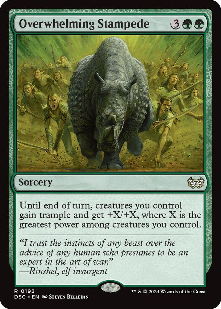Overwhelming Stampede [Commander: Duskmourn: House of Horror] 192