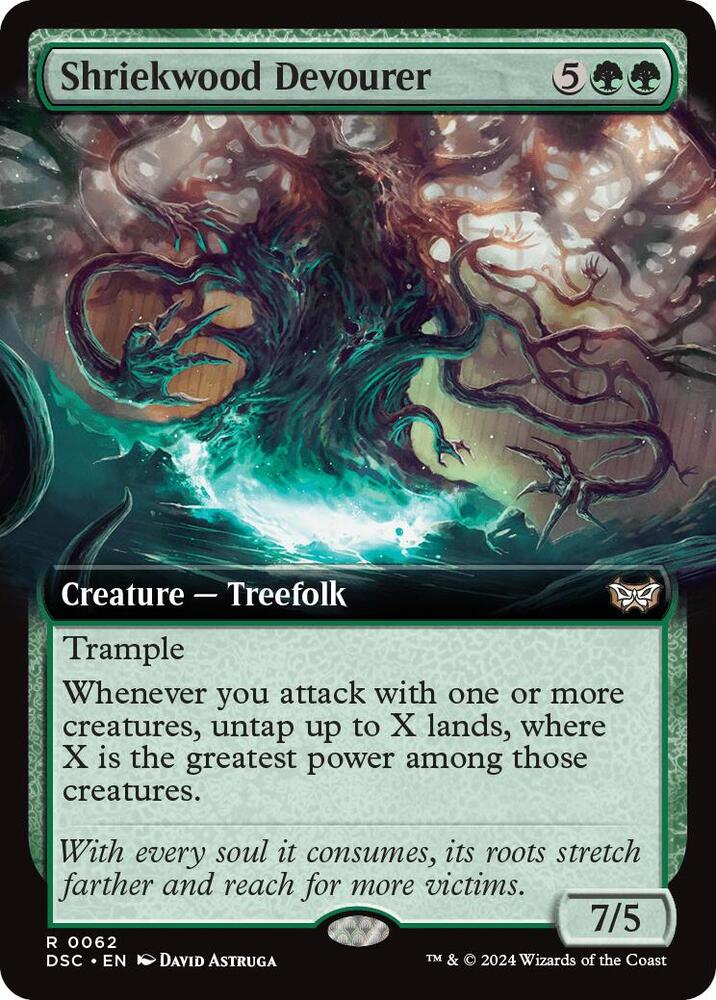 Shriekwood Devourer (Extended Art) [Commander: Duskmourn: House of Horror] 62