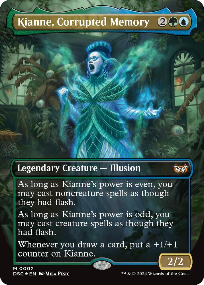 Kianne, Corrupted Memory (Borderless) [Commander: Duskmourn: House of Horror] 2