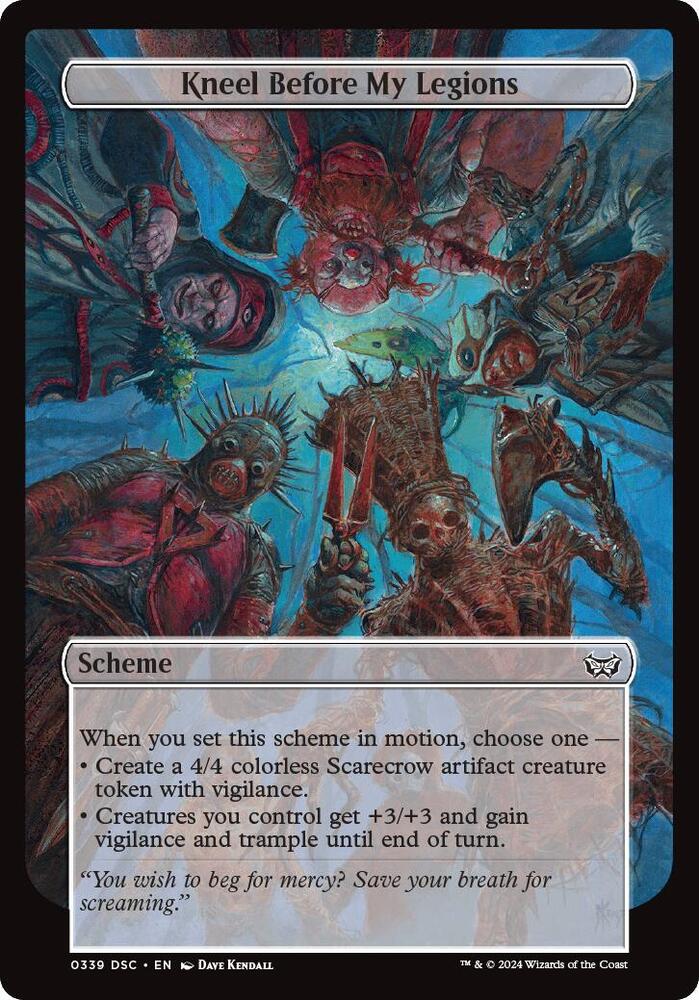 Kneel Before My Legions (Full Art) [Archenemy: Duskmourn] 339
